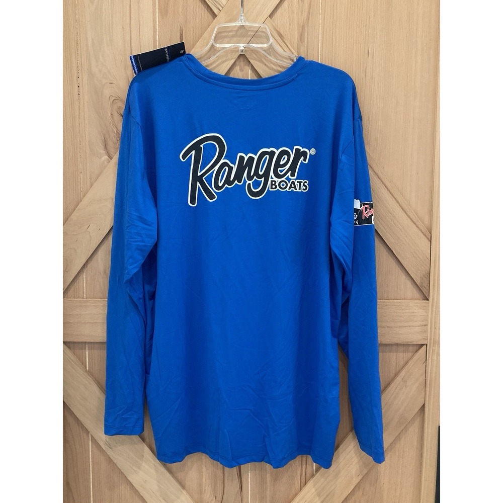 NWT Ranger Boats Blue Ranger Cup Long Sleeve Size Large Stretch NEW - Picture 4 of 9